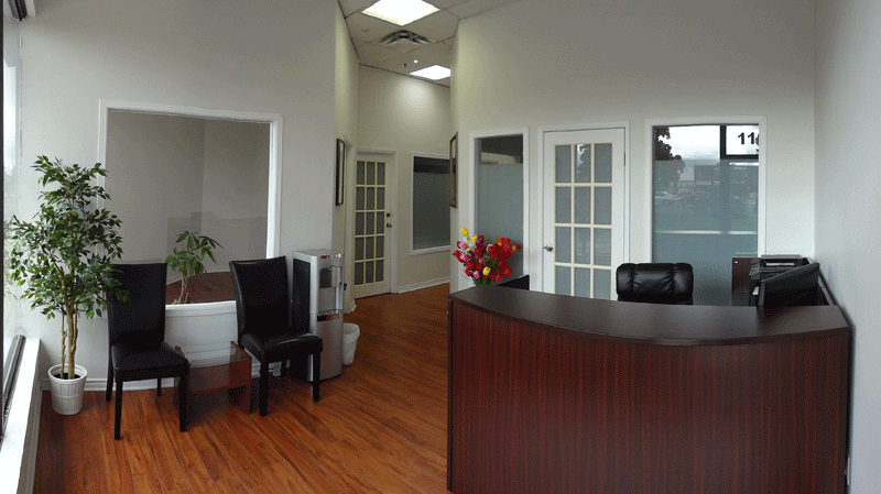 A picture of the front desk.